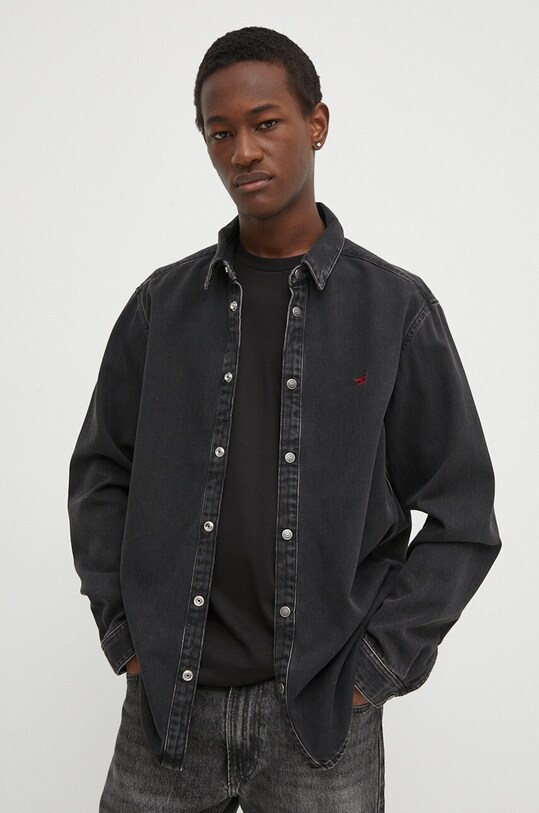 Diesel cămașă jeans D-SIMPLY CAMICIA negru A03534.068KE