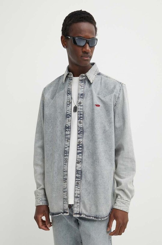 Джинсовая рубашка Diesel D-SIMPLY-S2 CAMICIA casual голубой A13257.09I38