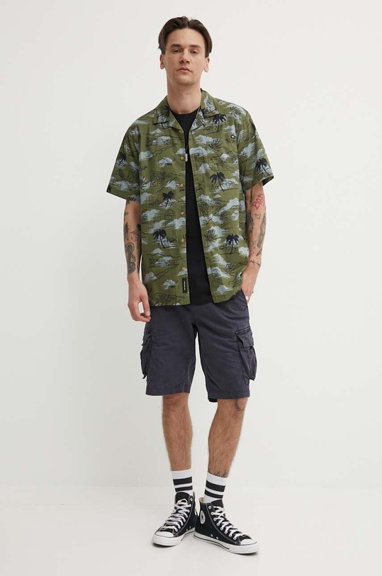Vans camasa din bumbac VN000G7GAMB1 verde SS24