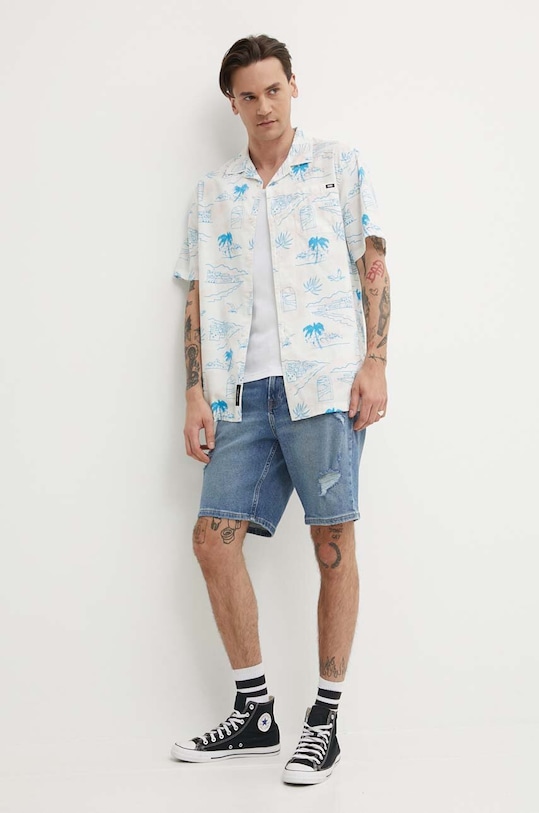 Vans camasa din bumbac VN000G7GFS81 alb SS24