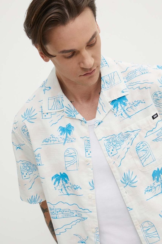 Vans camasa din bumbac alb VN000G7GFS81