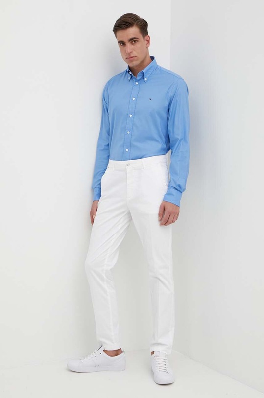 Košile Tommy Hilfiger MW0MW29969 modrá SS24