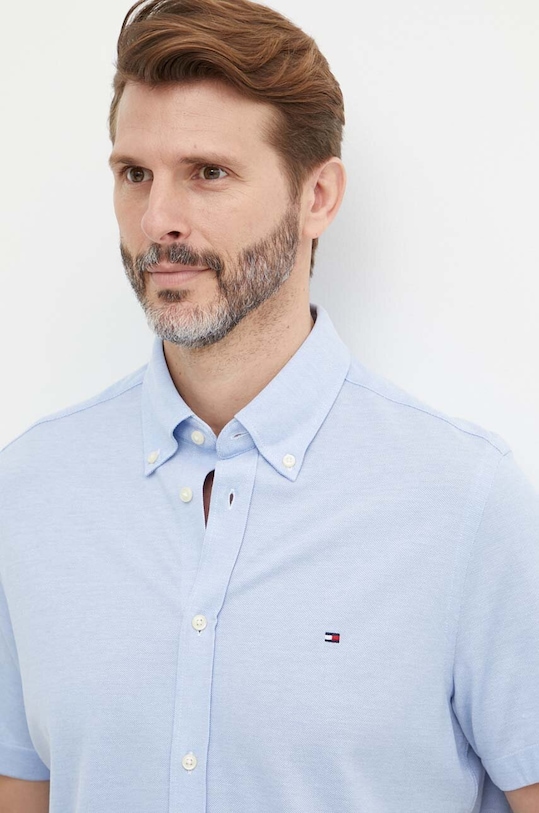 Bavlněná košile Tommy Hilfiger MW0MW30911 modrá