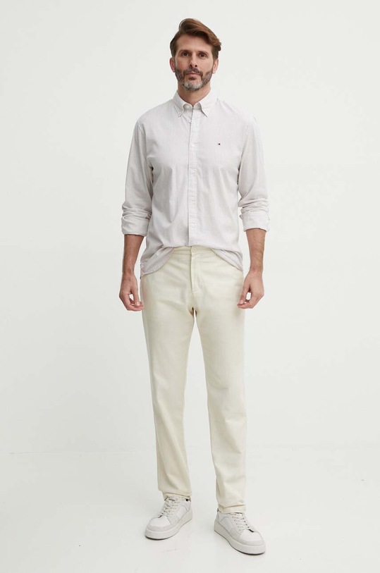 Oblečenie Košeľa Tommy Hilfiger MW0MW30935 béžová