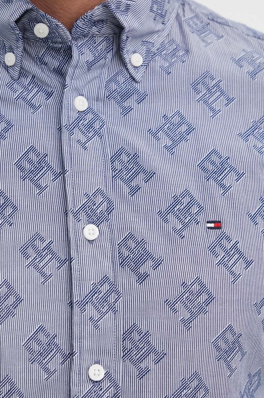 Bavlnená košeľa Tommy Hilfiger MW0MW34557 tmavomodrá