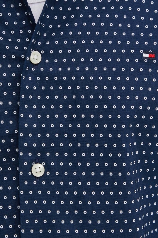 Tommy Hilfiger koszula bawełniana MW0MW34649 granatowy SS24
