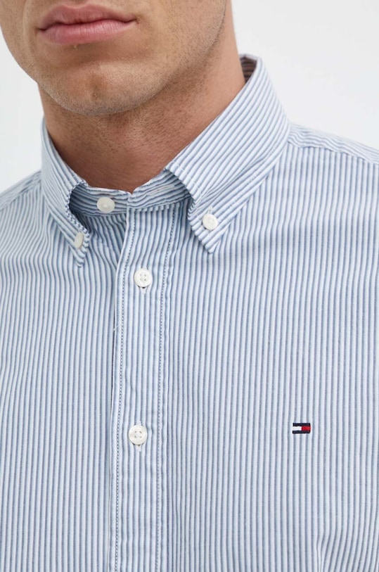 Πουκάμισο Tommy Hilfiger MW0MW36139 μπλε SS24