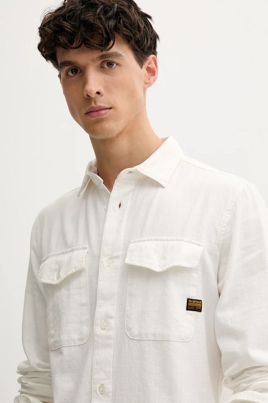 G-Star Raw koszula bawełniana biały D24963.D454