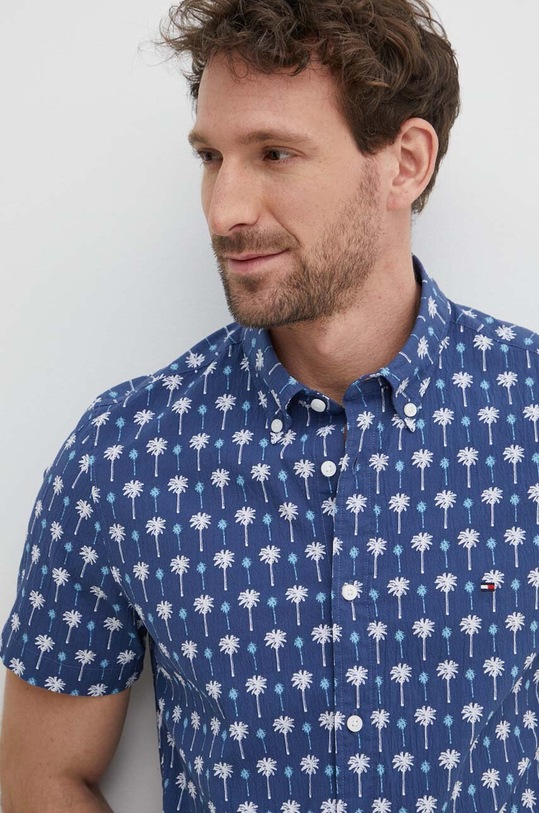 Košile Tommy Hilfiger námořnická modř MW0MW34582