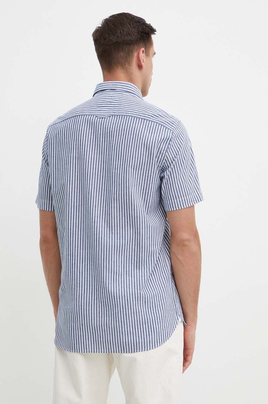 Πουκάμισο με μείγμα κασμίρι Tommy Hilfiger μπλε MW0MW34599