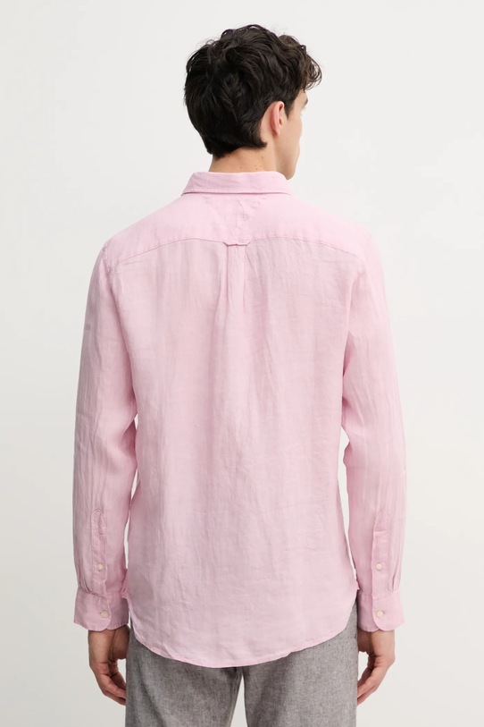 Odzież Tommy Hilfiger koszula lniana MW0MW34602 różowy