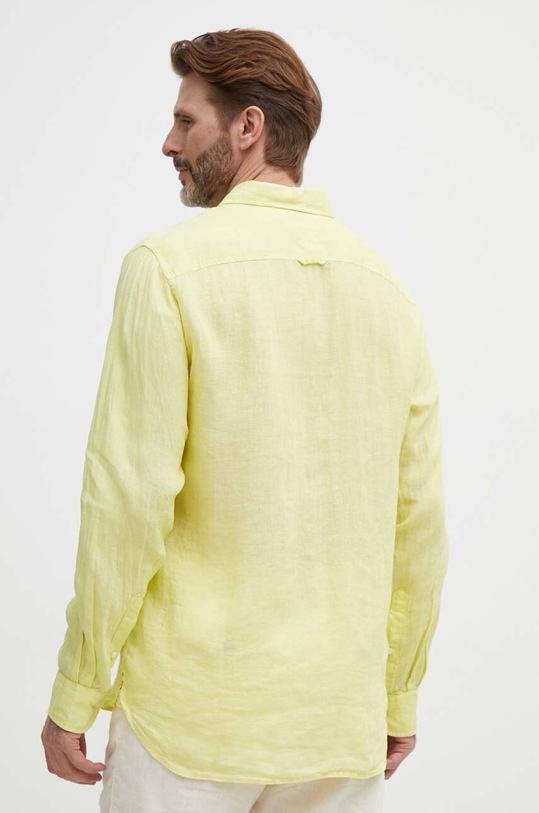 Odzież Tommy Hilfiger koszula lniana MW0MW34602 żółty