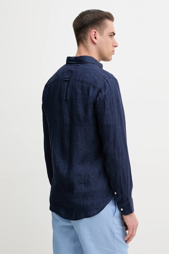 Abbigliamento Tommy Hilfiger camicia di lino MW0MW34602 blu navy
