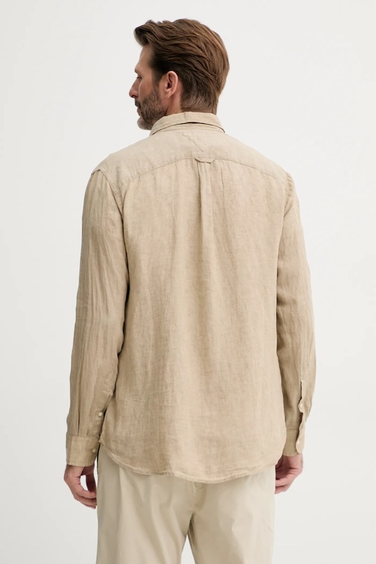 Odzież Tommy Hilfiger koszula lniana MW0MW34602 zielony