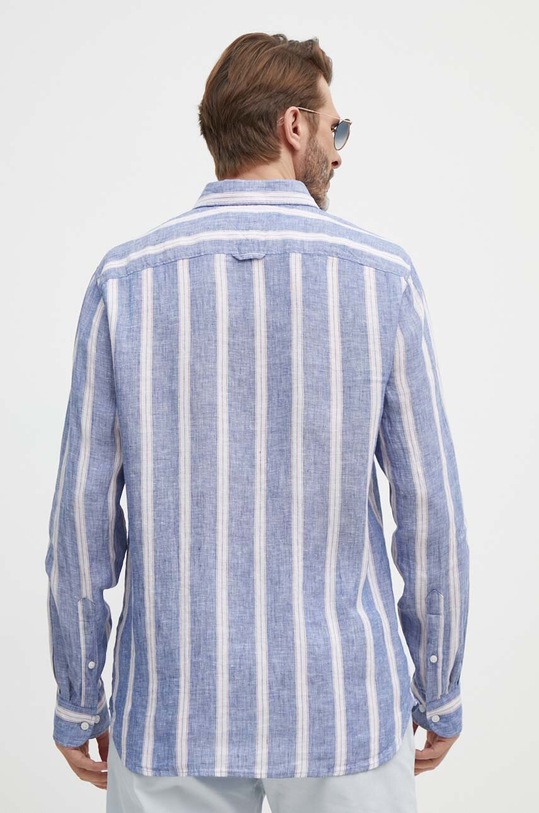 Ρούχα Πουκάμισο από λινό Tommy Hilfiger MW0MW34612 μπλε