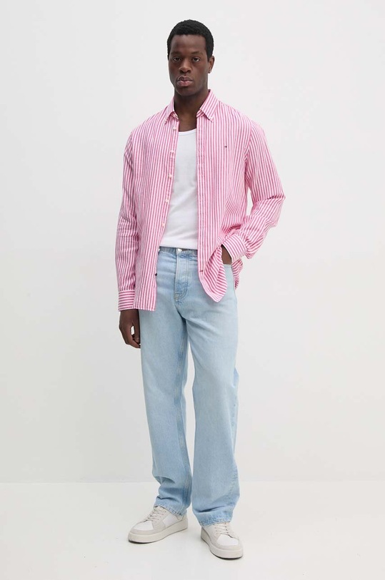 Košile Tommy Hilfiger MW0MW34633 růžová SS24