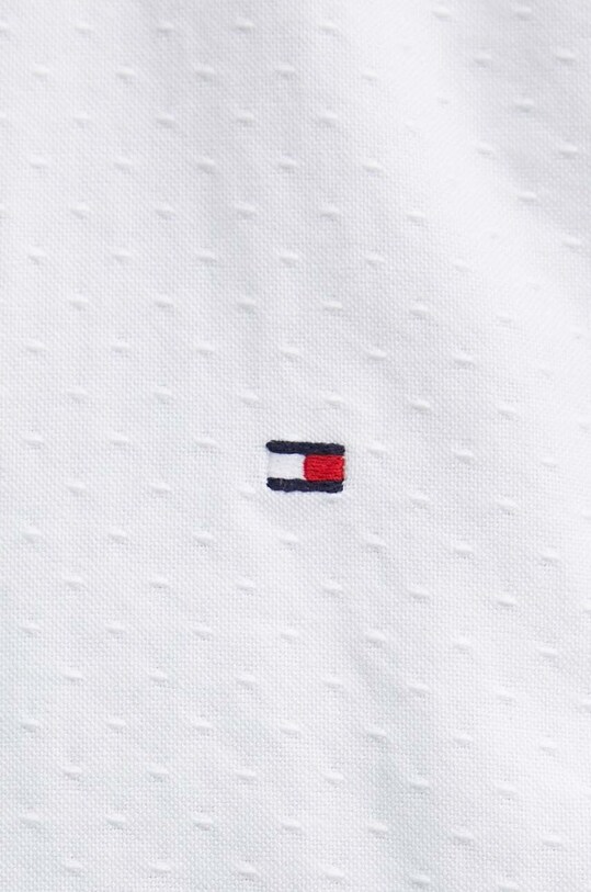 Хлопковая рубашка Tommy Hilfiger MW0MW36204 белый SS24