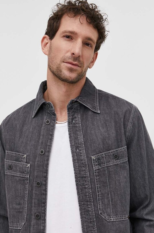 G-Star cămașă din denim D23009.D540 gri