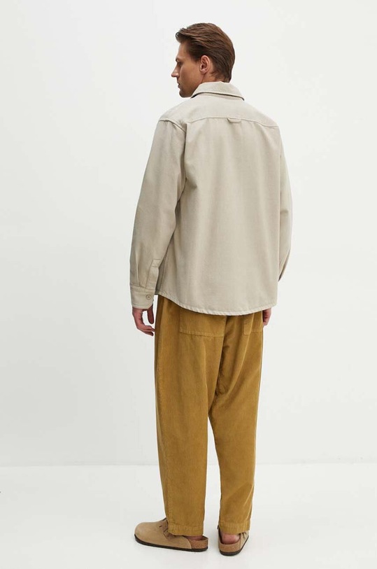 Îmbrăcăminte A.P.C. cămașă din bumbac Surchemise Basile Brodee Poitrine COFCN.H02918.BAE bej