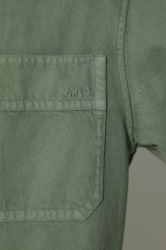 A.P.C. cotton shirt Surchemise Basile Brodee Poitrine COFCN.H02918.KAI