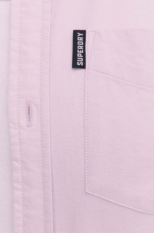 Хлопковая рубашка Superdry M4010623A.LPM розовый