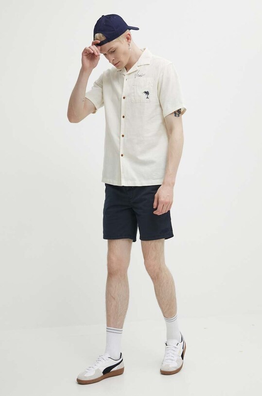 Superdry camasa de in M4010626A.71D bej SS24