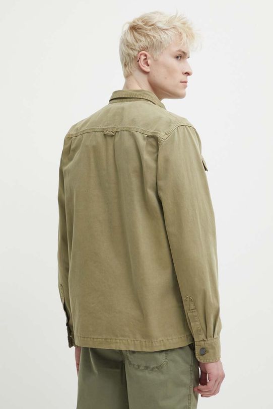 Одежда Хлопковая рубашка Superdry M4010730A.L5L зелёный