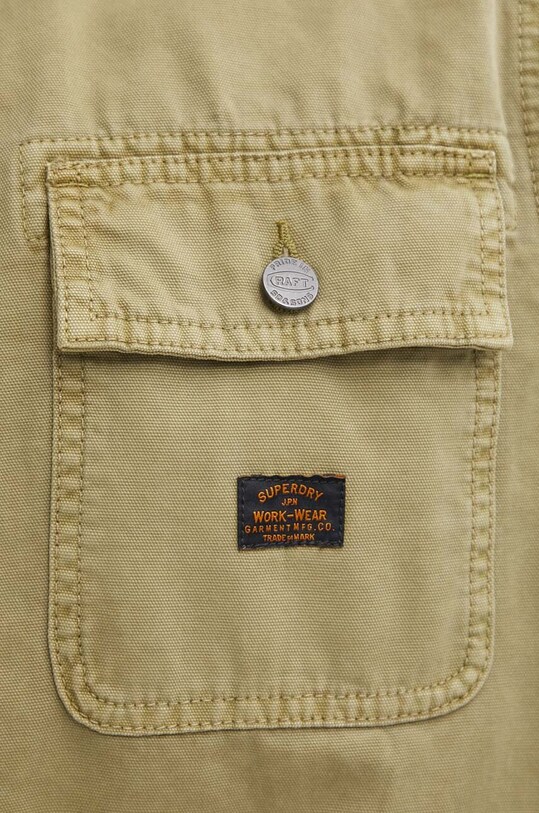 Superdry camasa din bumbac M4010730A.L5L verde