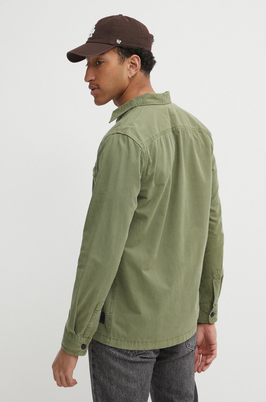 Одяг Бавовняна сорочка Superdry M4010799A.ZTV зелений
