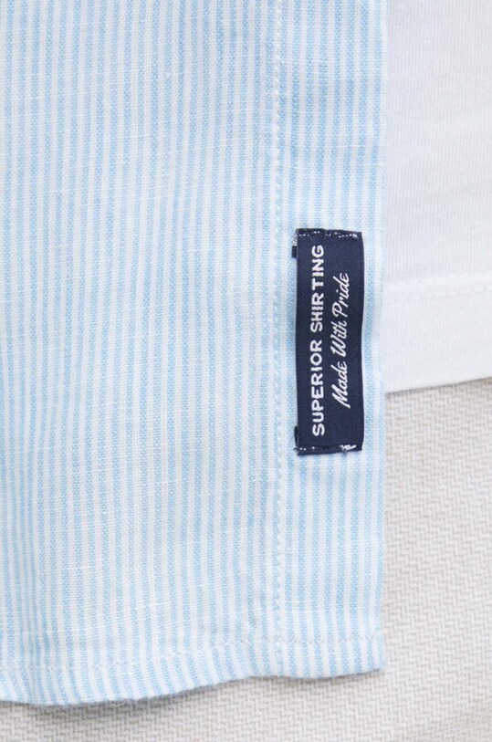 Superdry camasa de in M4010607A.2EU albastru