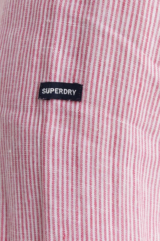 Ленена риза Superdry M4010607A.2ES розов SS24