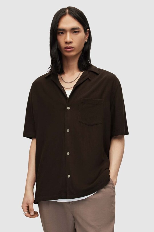 Рубашка AllSaints CUDI чёрный MS129Y