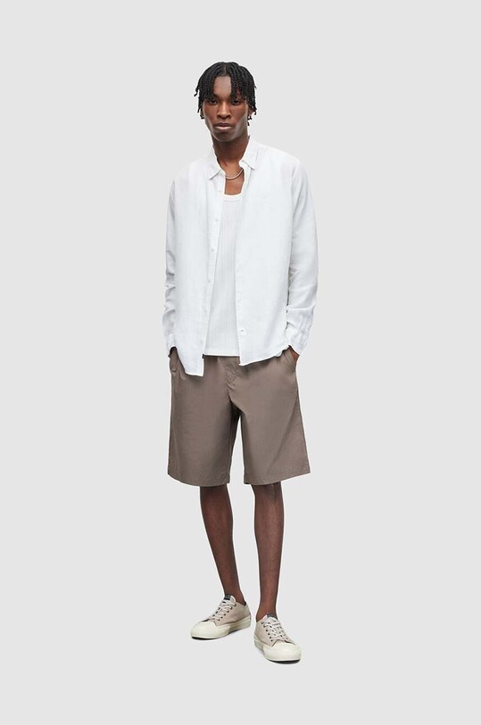 Сорочка з льону AllSaints CYPRESS MS152Y