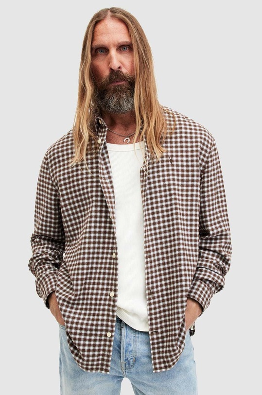 Бавовняна сорочка AllSaints WAYANDA візерунок барвистий MS526Z