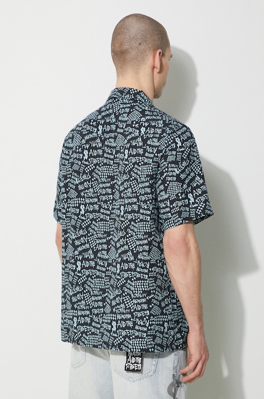 Ρούχα Πουκάμισο KSUBI heroism ss shirt MPS24SH013 μαύρο