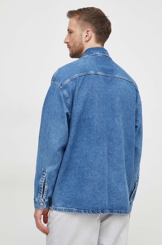 Odzież Calvin Klein Jeans kurtka jeansowa J30J324865 niebieski