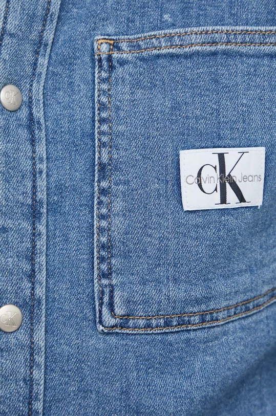 Rifľová košeľa Calvin Klein Jeans J30J324885 modrá