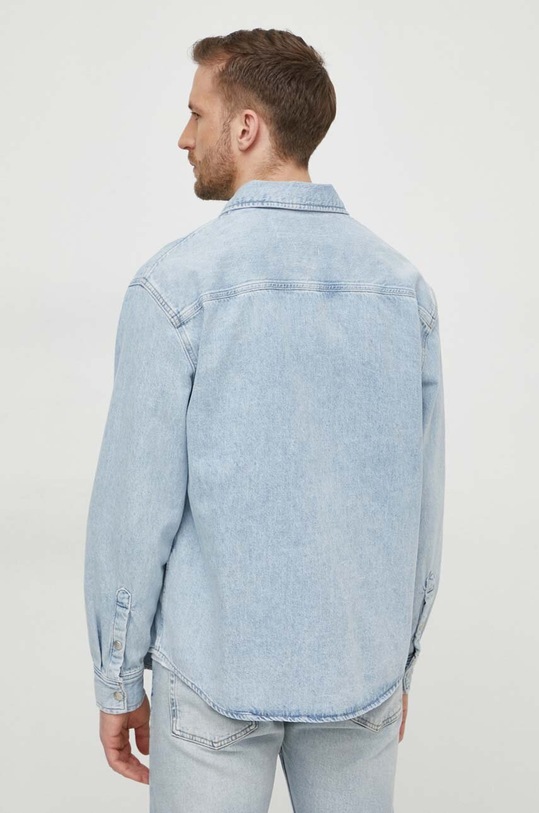 Odzież Calvin Klein Jeans koszula jeansowa J30J324894 niebieski