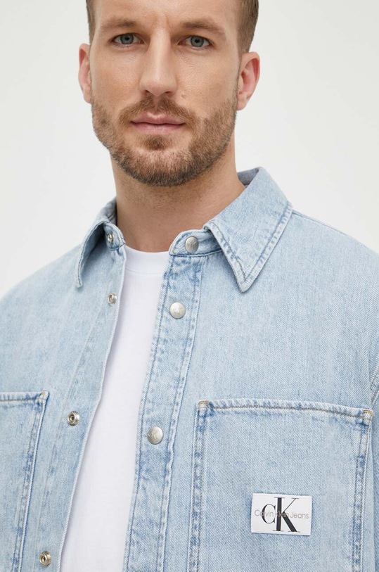 Calvin Klein Jeans koszula jeansowa niebieski J30J324894