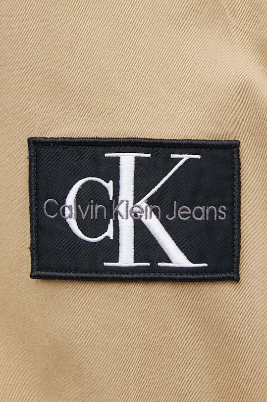 Calvin Klein Jeans koszula J30J325176 beżowy SS24
