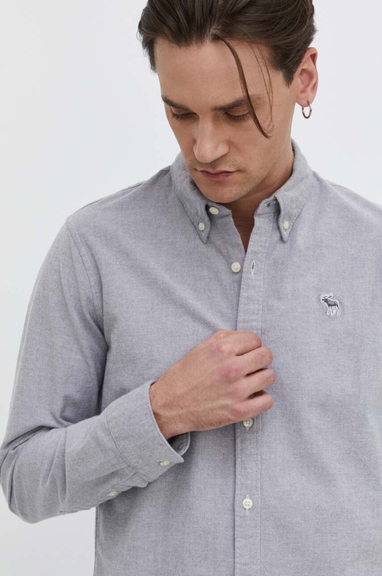 Abercrombie & Fitch koszula KI125.4038.110 szary SS24