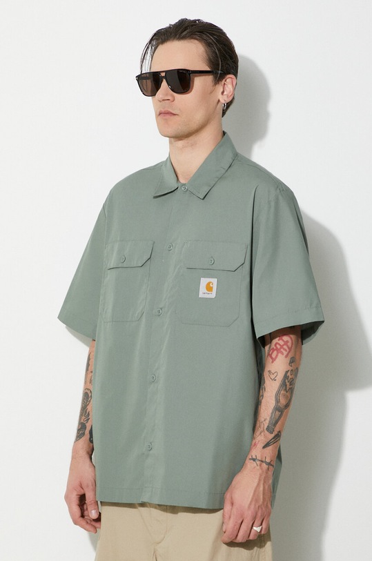 Carhartt WIP shirt S/S Craft Shirt green I033023.1YFXX