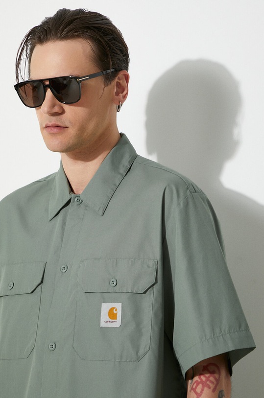 Carhartt WIP shirt S/S Craft Shirt I033023.1YFXX green