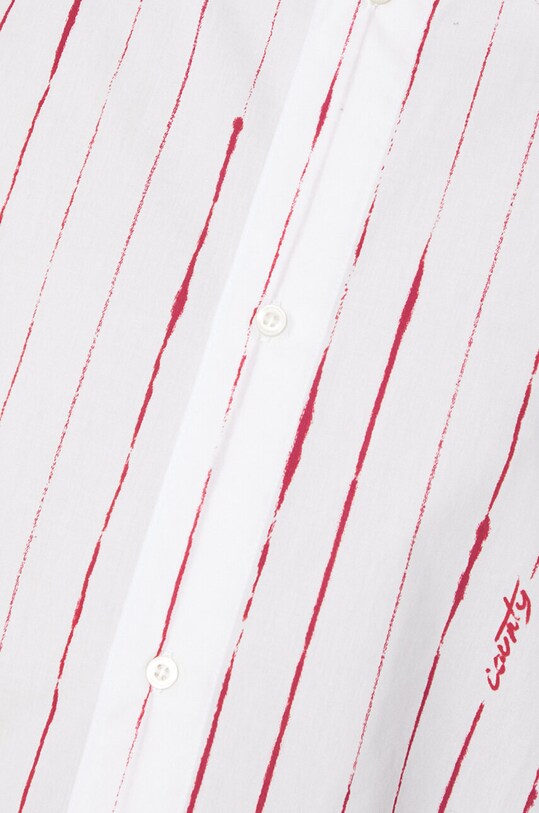 Marcelo Burlon koszula bawełniana County Pinstripes Over Shirt CMGG004S24FAB0010128 biały