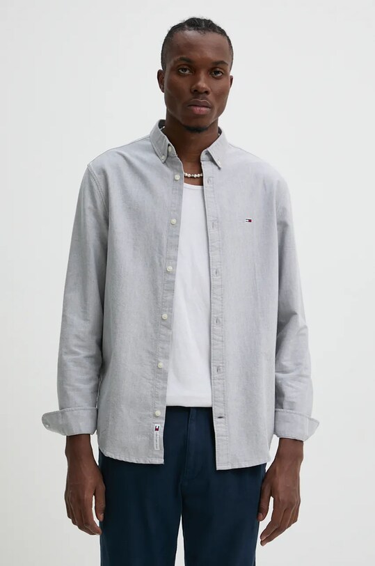 Tommy Jeans pamut ing pamut szürke DM0DM19134