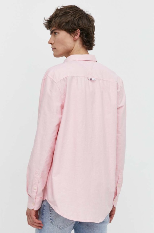 Tommy Jeans koszula bawełniana różowy DM0DM19134