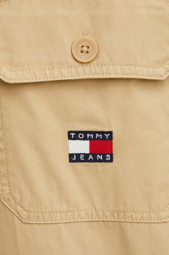 Tommy Jeans koszula bawełniana DM0DM18887 beżowy