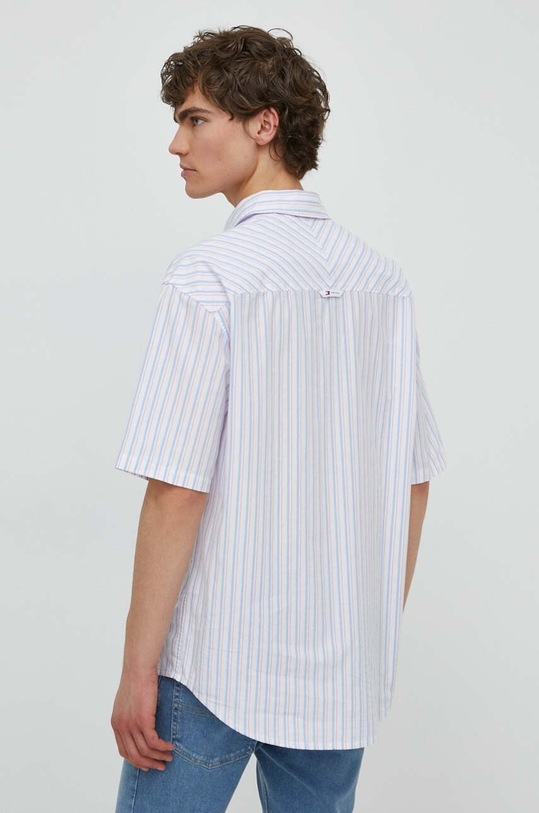 Дрехи Памучна риза Tommy Jeans DM0DM18955 бял