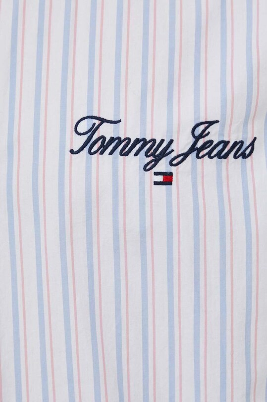Хлопковая рубашка Tommy Jeans DM0DM18955 белый