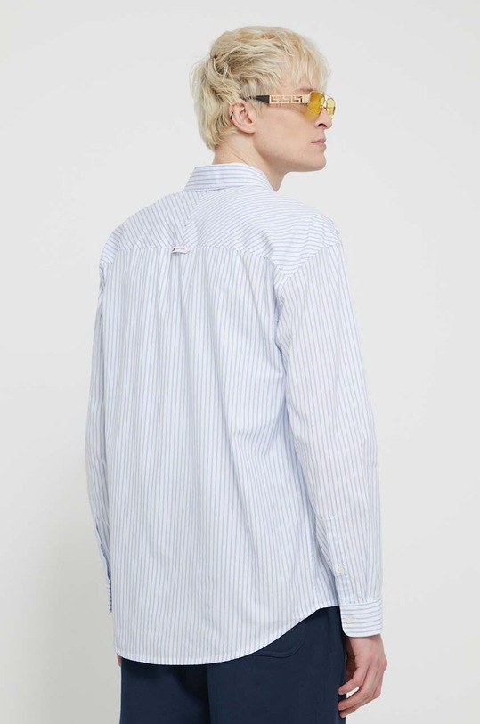 Odzież Tommy Jeans koszula bawełniana DM0DM18956 niebieski